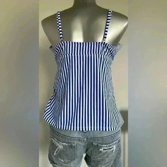 🆕Embellished Printed Ruched Tankini - Picture 5 of 16